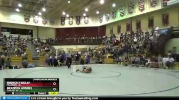 106 lbs Semis & 1st Wb (8 Team) - Hudson Fiddler, Mill Creek vs Braedon Hodges, Lowndes HS
