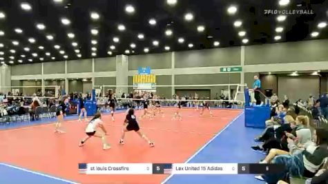 st louis Crossfire vs Lex United 15 Adidas - 2022 JVA World Challenge presented by Nike - Expo Only
