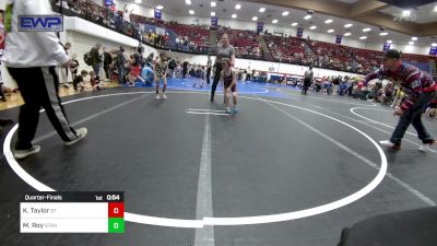 55 lbs Quarterfinal - Kutter Taylor, BullTrained vs Maxwell Roy, Standfast