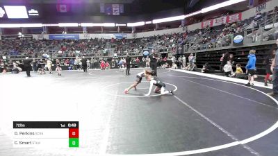 72 lbs Semifinal - Dalton Perkins, Scrap Yard Training vs Cahree Smart, Stl Warriors