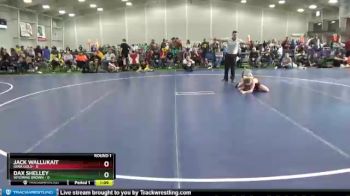 80 lbs Round 1 (6 Team) - Jack Wallukait, Iowa Gold vs Dax Shelley, Wyoming Brown