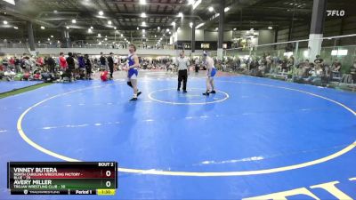 215 lbs Semis (4 Team) - Avery Miller, TROJAN WRESTLING CLUB vs Vinney Butera, NORTH CAROLINA WRESTLING FACTORY - BLUE