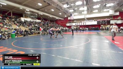 287 lbs Cons. Round 3 - Wyatt Ferguson, De La Salle High School vs Zac Lee, College Park High School