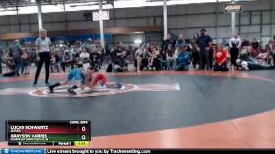 70 lbs Cons. Semi - Lucas Schwartz, Suples vs Grayson Harris, Homedale Wrestling Club