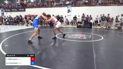 92 kg Round Of 16 - Jack Wehmeyer, New York City RTC vs Nathan Critchfield, Warrior Regional Training Center