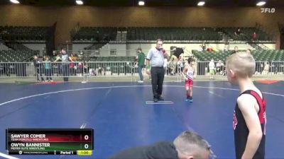 49 lbs Round 1 - Sawyer Comer, Team Porcelli Wrestling vs Owyn Bannister, Moyer Elite Wrestling