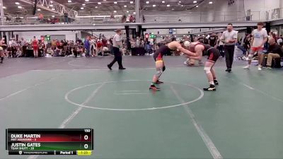 150 lbs Round 5 (8 Team) - Justin Gates, Team Shutt vs Duke Martin, Mat Assassins