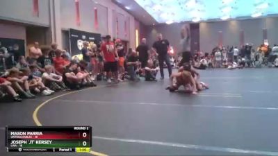 91 lbs Round 2 (4 Team) - Mason Parria, Untouchables vs Joseph `JT` Kersey, LWA