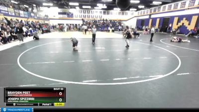 165 lbs Champ. Round 2 - Brayden Peet, Wisconsin-Whitewater vs Joseph Spizzirri, Wisconsin-Oshkosh