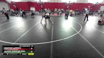 175 lbs Cons. Round 3 - Jackson Guenzler-Soda, Sarbacker Wrestling Academy vs Jonathon Lamprich, LaCrosse Area Wrestlers