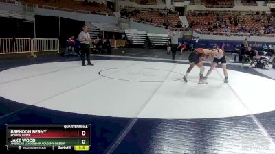 D3-113 lbs Quarterfinal - Jake Wood, American Leadership Academy Gilbert vs Brendon Berny, Poston Butte