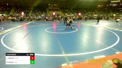 85 lbs Consolation - Leilah Saremi, Top Dog Wrestling Club vs Brekyn Boyle, Threestyle Of Oklahoma