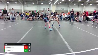 88 lbs Round 8 (10 Team) - Zachary Leto, Florida Scorpions vs Riley Keen, Machine Shed