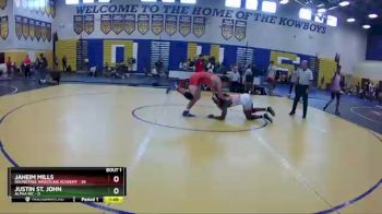 152 lbs Finals (2 Team) - Jaheim Mills, Roundtree Wrestling Academy vs Justin St. John, Alpha WC