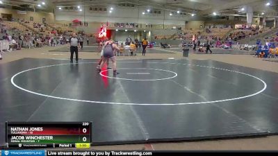 220 lbs Semis & 1st Wb (8 Team) - Jacob Winchester, Signal Mountain vs Nathan Jones, Tullahoma