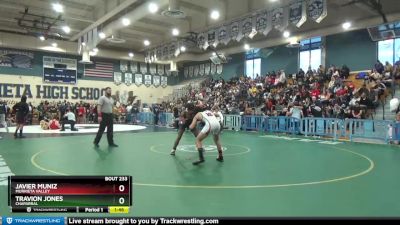 160 lbs 1st Place Match - Travion Jones, Chaparral vs Javier Muniz, Murrieta Valley