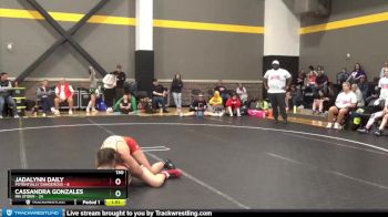 130 lbs Round 5 (6 Team) - Jadalynn Daily, Potentially Dangerous vs Cassandra Gonzales, MN Storm