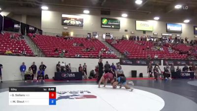 92 kg Cons Semis - Gabe Sollars, Indiana RTC vs Mac Stout, Pittsburgh Wrestling Club