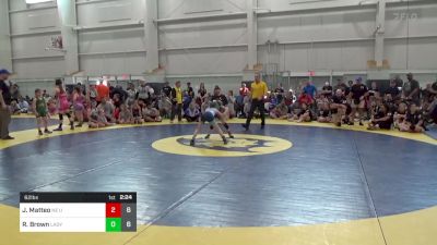 62 lbs Final - Juliana Matteo, NE United (OH) vs Reagan Brown, Lady Pitbulls