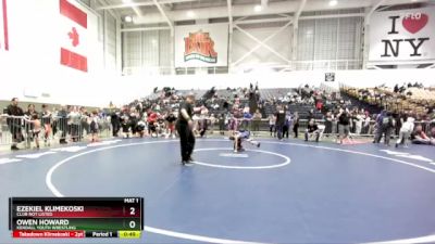 53 lbs Cons. Round 2 - Owen Howard, Kendall Youth Wrestling vs Ezekiel Klimekoski, Club Not Listed