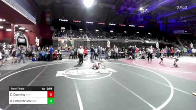 58 lbs Semifinal - Crew Downing, Wyoming Underground vs Colton Oeltjenbruns, Green River Grapplers