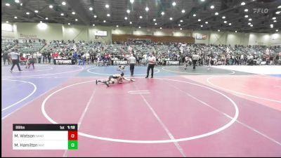 98 lbs Quarterfinal - Maxx Watson, Sandpoint Legacy WC vs Mercer Hamilton, Mat Demon WC