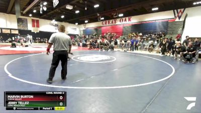 113 lbs Cons. Round 2 - Jerry Tellez, Long Beach Poly vs Marvin Burton, Yucca Valley