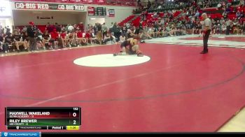 132 lbs Semis & 1st Wb (8 Team) - Riley Brewer, Lee County vs Maxwell Wakeland, Glynn Academy