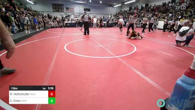 73 lbs Round Of 16 - Rylan Hofschulte, Wagoner Takedown Club vs Easton Cody, Broken Arrow Wrestling Club