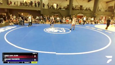 132 lbs Champ. Round 1 - Ares San Juan, CA vs Brodie Favorite, OR