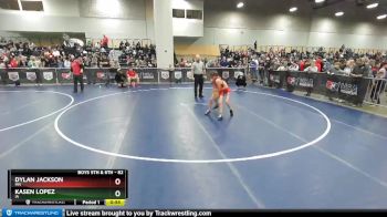 82 lbs Cons. Round 1 - Dylan Jackson, MN vs Kasen Lopez, IA