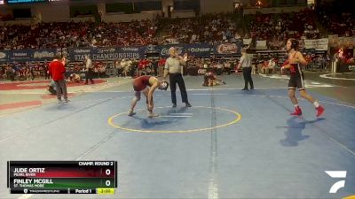 D 2 144 lbs Champ. Round 2 - Jude Ortiz, Pearl River vs Finley McGill, St. Thomas More