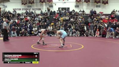 120 lbs Quarterfinal - Nathan Desmond, Wyoming Seminary (PA) vs Mack Mauger, Blackfoot