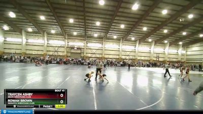 60 lbs Quarterfinal - Traycen Ashby, Delta Wrestling Club vs Rowan Brown, Wasatch Wrestling Club