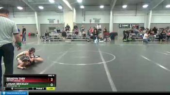 68 lbs Round 3 (4 Team) - Braidyn Taby, Daytrip Orange vs Logan Brickley, 84 Athletes