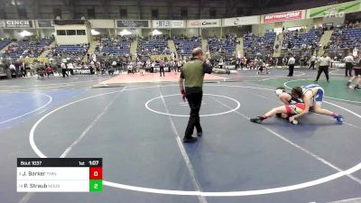 180 lbs Round Of 16 - Jackson Barker, Timnath Cubs vs Phoenix Straub, Mountain Ridge Middle School