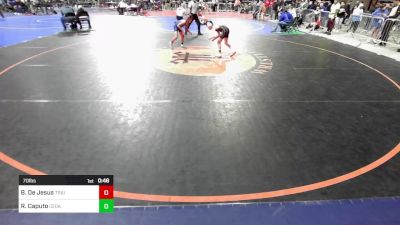 70 lbs Round Of 16 - Brayden De Jesus, Triumph Trained vs Rocco Caputo, Cedar Grove