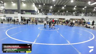 52 lbs Quarterfinal - Cameron Gilbert, NOVA Wrestling Club vs Columbus Behrooz, Powhatan Youth Wrestling Club