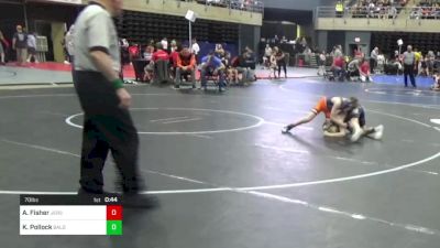 70 lbs Consi Of 4 - Alexander Fisher, Jersey Shore, PA vs Kaleb Pollock, Baldwinsville, NY