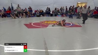 52 lbs Consi Of 4 - Thoryn McGuire, Berkeley Springs vs Ellis Knopsnyder, Meyersdale