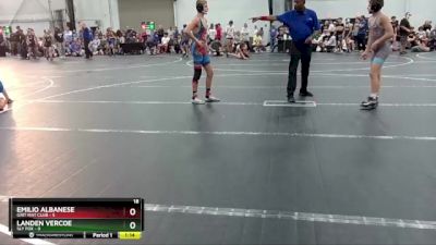 106 lbs Round 6 (8 Team) - Landen Vercoe, Sly Fox vs Emilio Albanese, Grit Mat Club