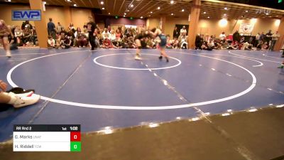 94-100 lbs Rr Rnd 2 - Gavin Marks, Unattached vs Hayley Riddell, Team Conquer Wrestling