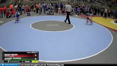 98 lbs Cons. Round 4 - Grant Rieger, MOOK MAT CLUB vs Gunner Johnson, Mat Sense