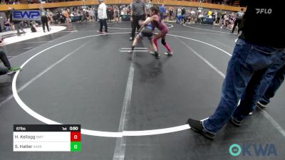 67 lbs Consi Of 4 - Hannah Kellogg, Smith Wrestling Academy vs Skylynn Hatler, Harrah Little League Wrestling