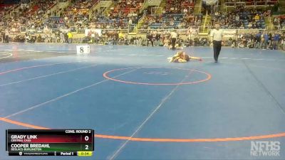 138 lbs Cons. Round 2 - Grady Link, Central Cass vs Cooper Bredahl, Deslacs-Burlington