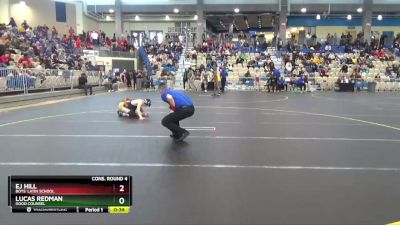 132 lbs Cons. Round 4 - Lucas Redman, Good Counsel vs EJ Hill, Boys` Latin School