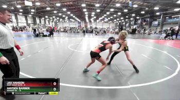 88 lbs Rd# 8- 12:30pm Saturday Final Pool - Jax Hanson, East Coast Elite vs Hayden Barber, Ranger WC