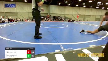 180 lbs Rr Rnd 1 - JaKoby Petree, Oklahoma Elite 14u Black vs Santiago Cabrera, POWA 14U