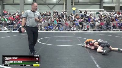 95 lbs Quarterfinal - Frank Force, Abilene vs Xzander Donner, Russell