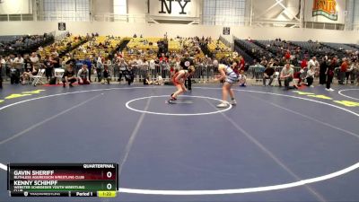 120 lbs Quarterfinal - Kenny Schimpf, Webster Schroeder Youth Wrestling Club vs Gavin Sheriff, Ruthless Aggression Wrestling Club